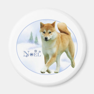 Shiba Weihnachten - Magnet