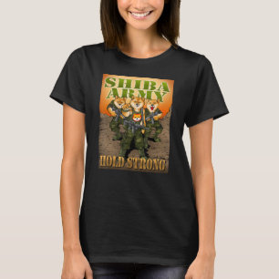 Shibarmy Shiba Inu Crypto Token Hodl Strong Protec T-Shirt