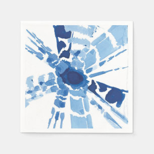 Shibori-Blaue Aquarellfarben-gefärbte Krawatte-Son Serviette