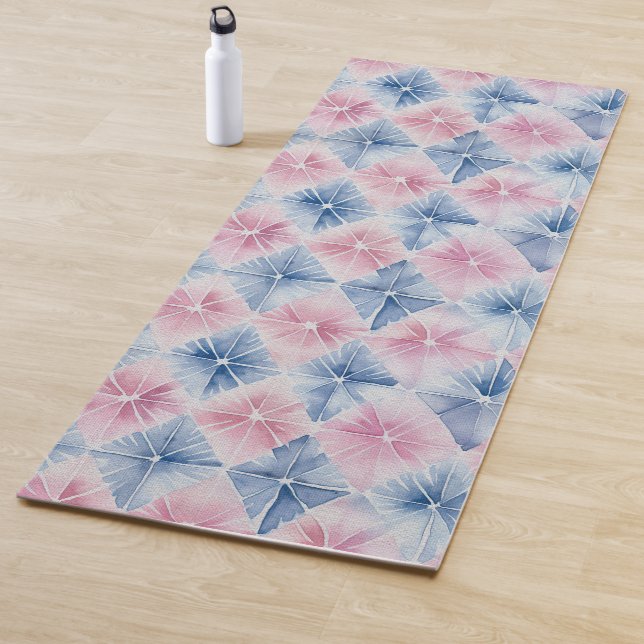 Shibori Blue Gefärbte Krawatte Japan Traditionelle Yogamatte (Beispiel)