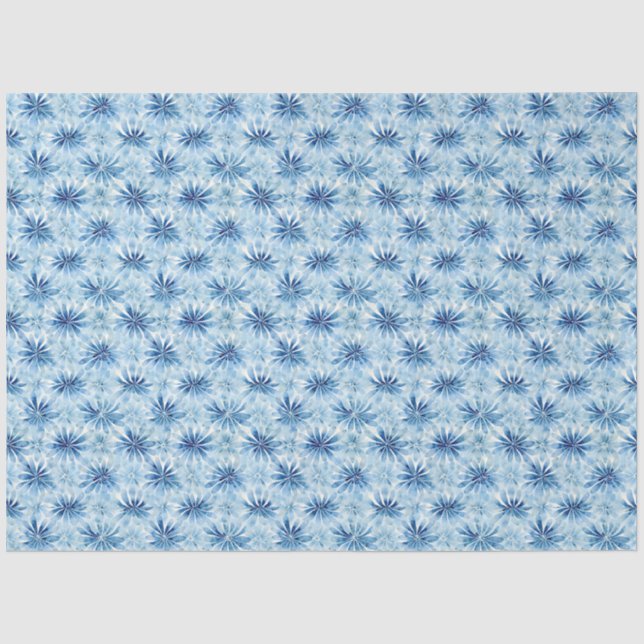 Shibori Blue Japanisch Textile Art Nr. 20 Seidenpapier (Vorderseite)