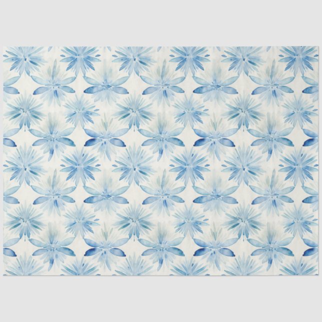 Shibori Blue Japanisch Textile Art Nr. 4 Seidenpapier (Vorderseite)