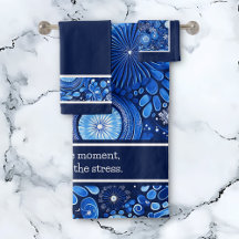 Shibori Botanique Bleu Dit :