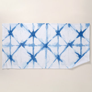 Shibori Gefärbte Krawatte Triangle Pattern Beach H Strandtuch