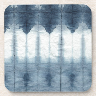 Shibori Indigio Druck Untersetzer