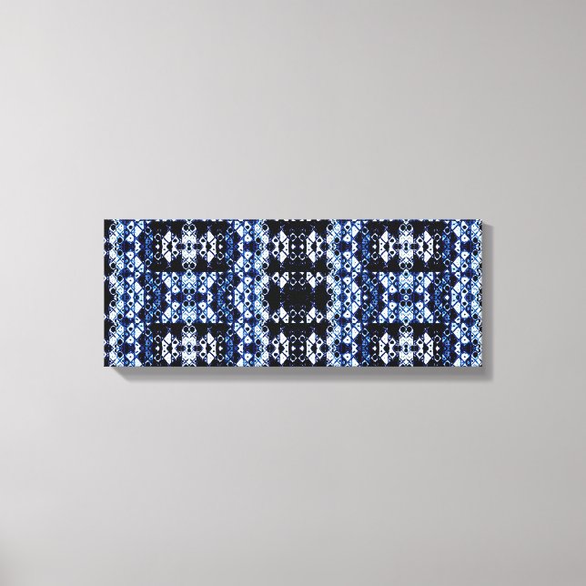 Shibori Inspiriert Abstrakt Art Canvas Print Leinwanddruck (Vorderseite)