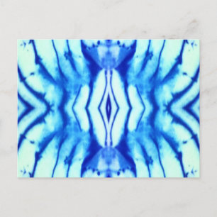 Shibori-Tie-Dye-Postkarte Postkarte
