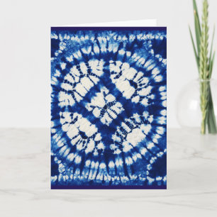 Shibori Tie Dye South Seas Indigo Batik Karte