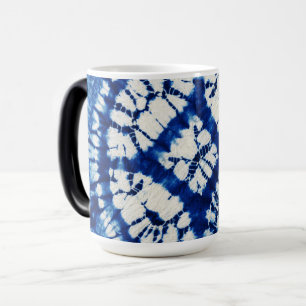 Shibori Tie Dye Südsee Indigo Batik Verwandlungstasse