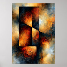 Shibui Ember Struktur Japanisch Inspirierte Textur Poster
