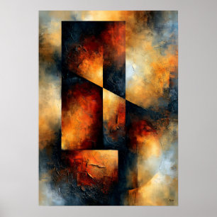 Shibui Ember Struktur Japanisch Inspirierte Textur Poster