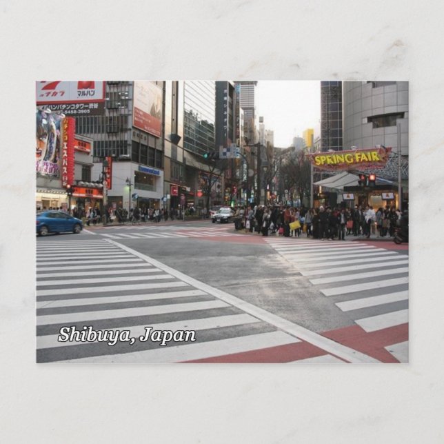 Shibuya 109 Kreuzungen Postkarte (Vorderseite)