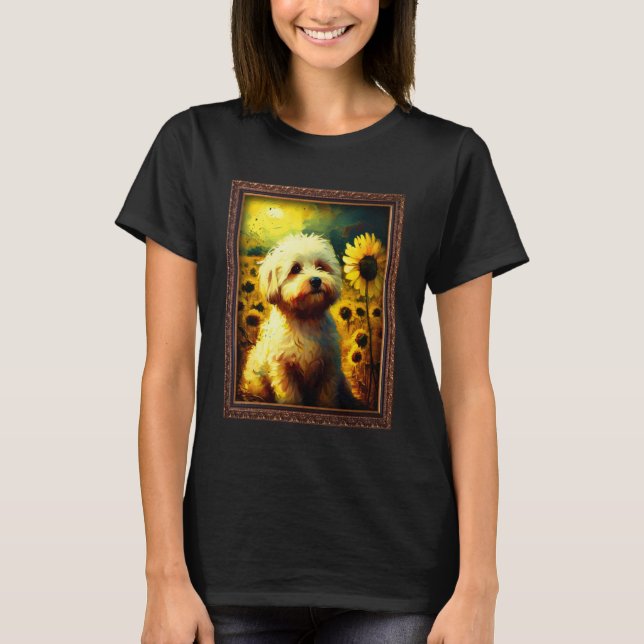 Shichon Painting Sonnenblumen Blume Mama Frauen Bl T-Shirt (Vorderseite)