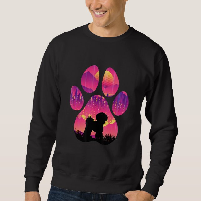 Shichon Paw Mom Dad Dog  Women Men Sweatshirt (Vorderseite)
