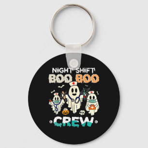 Shift Boo Boo Crew Nurse Ghost Halloween Nurses Rn Schlüsselanhänger