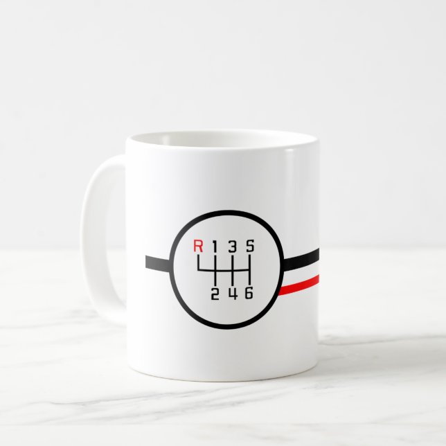 Shifter - Getriebe Kaffeetasse (Vorderseite Links)