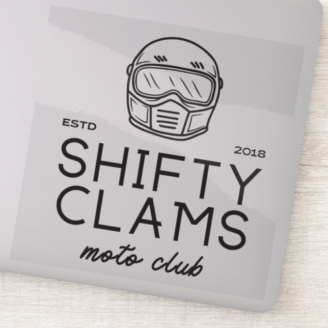 Shifty Clams Vinyl Sticker (Detail)