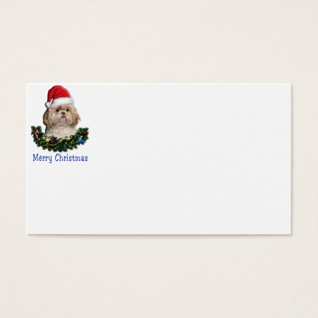 Shih-Tsu Dog Weihnachtsartikel (Vorderseite)