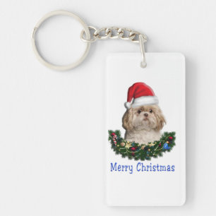 Shih-Tsu Dog Weihnachtsartikel Schlüsselanhänger