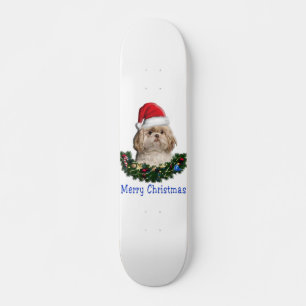 Shih-Tsu Dog Weihnachtsartikel Skateboard