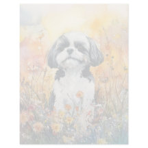 Shih Tzu - 8,5" x 11" Stationierblech
