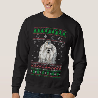 Shih Tzu Amoureux des chiens Ugly Christmas Sweat