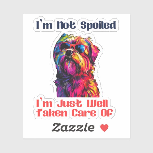 Shih Tzu Aufkleber (Blatt)