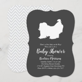 Shih Tzu Baby Duwer Gender Neutral Einladung