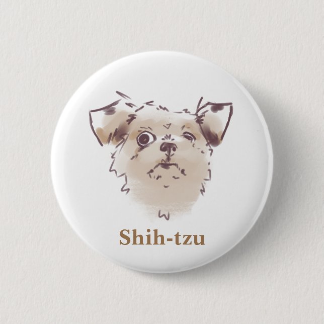 Shih-tzu Button (Vorderseite)