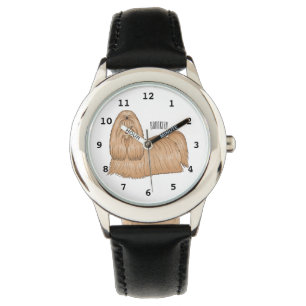 Shih tzu-Cartoon-Illustration Armbanduhr