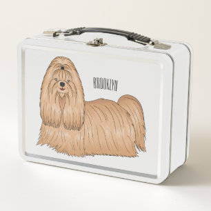 Shih tzu-Cartoon-Illustration Metall Brotdose