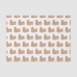 Shih tzu-Cartoon-Illustration Seidenpapier