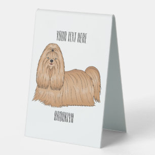 Shih tzu-Cartoon-Illustration Tischaufsteller