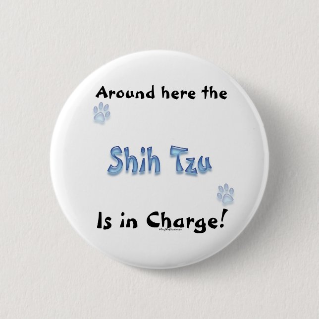 Shih Tzu Charge - Button (Vorderseite)