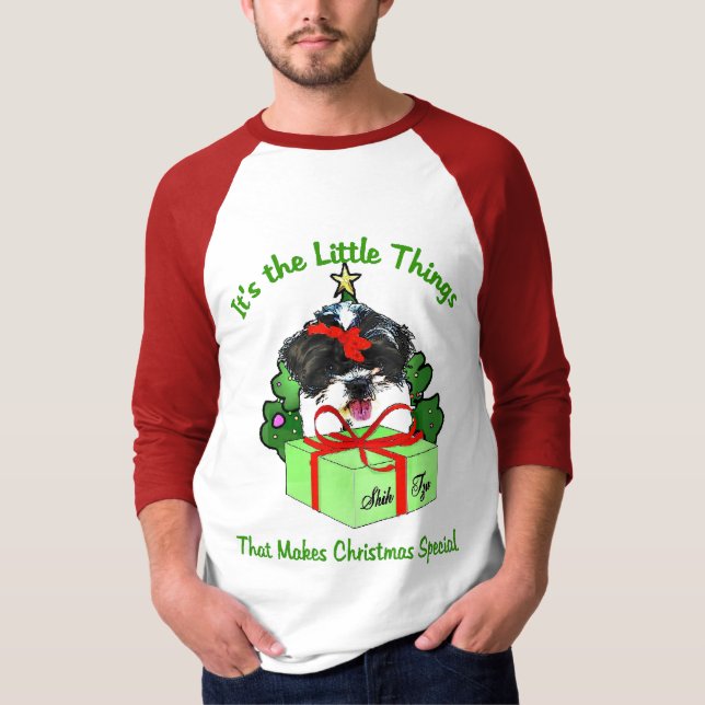Shih Tzu Christmas Geschenke T-Shirt (Vorderseite)