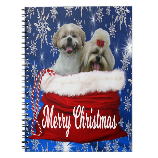 Shih tzu Christmas Notizblock (Vorderseite)