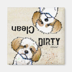 Shih Tzu Clean Geschirrspüler Magnet