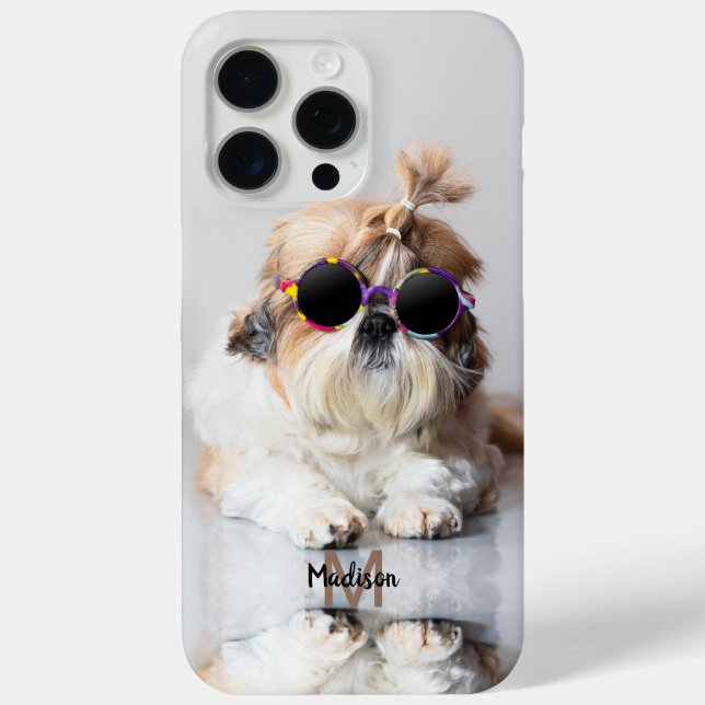 Shih Tzu Cool lustiges niedliches Foto Custom Mono Case-Mate iPhone Hülle (Rückseite)