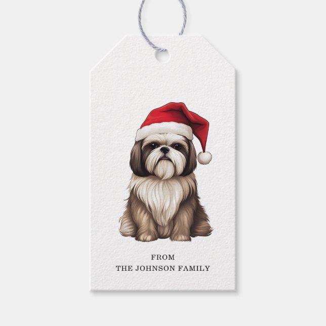 Shih Tzu Custom Gift Tags Geschenkanhänger (Vorderseite)