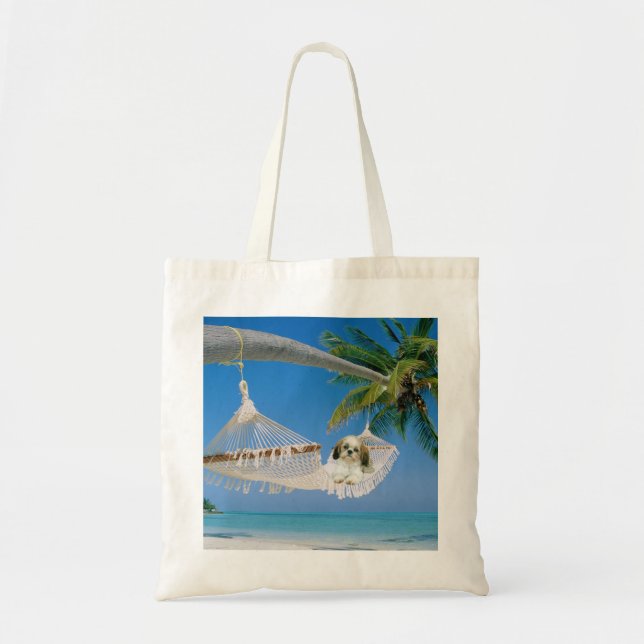 Shih Tzu, der heraus Taschen-Tasche hängt Tragetasche (Vorne)
