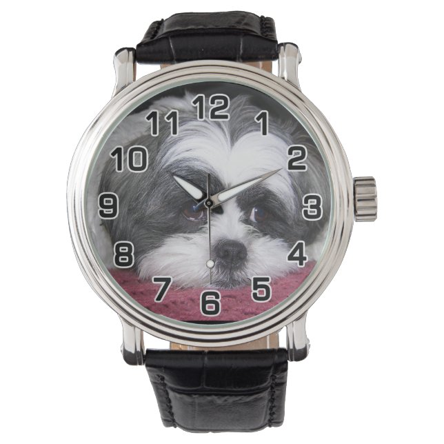 Shih Tzu Dog Armbanduhr (Vorderseite)