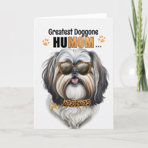 Shih Tzu Dog Bester HuMOM Muttertag Feiertagskarte
