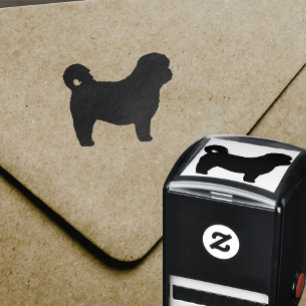 Shih Tzu Dog Breed Silhouette Permastempel