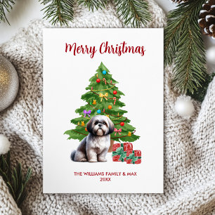 Shih Tzu Dog Familie Weihnachten