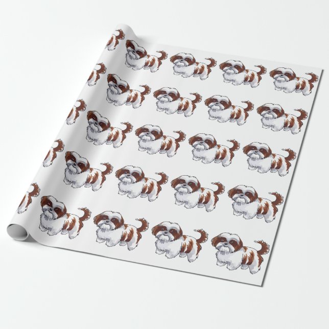 Shih Tzu Dog Geschenkpapier (Ungerollt)
