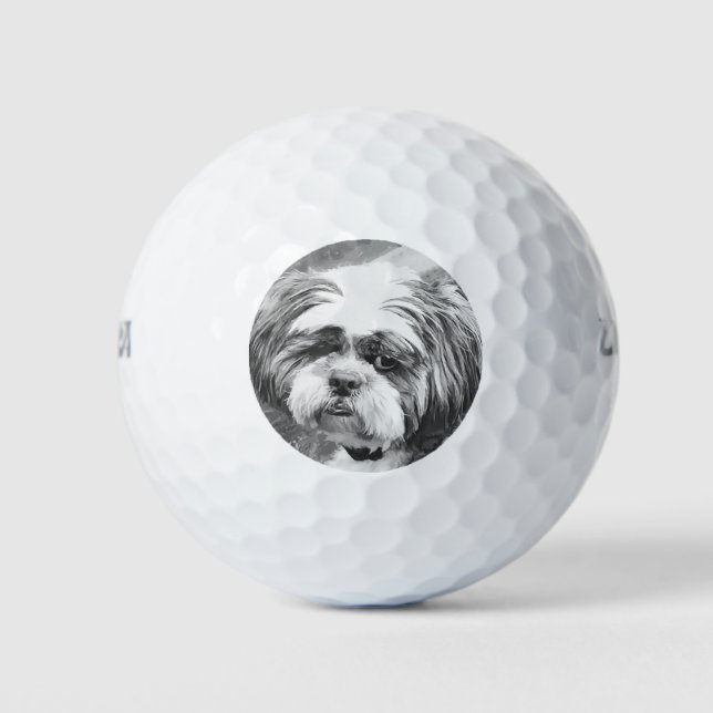 SHIH TZU DOG GOLFBALL (Vorderseite)