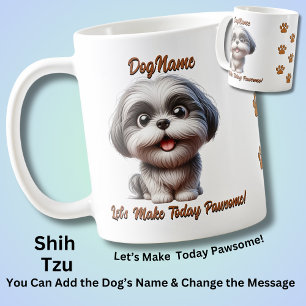 Shih Tzu - Dog hinzufügen, Text ändern Kaffeetasse
