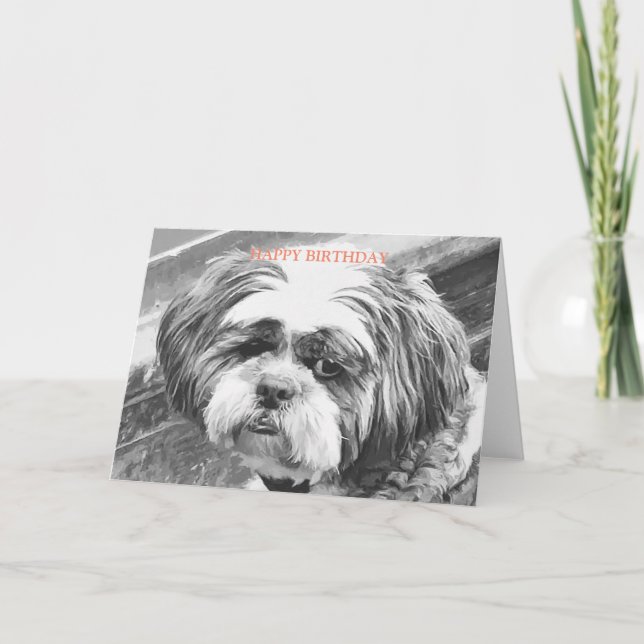 SHIH TZU DOG KARTE (Vorderseite)