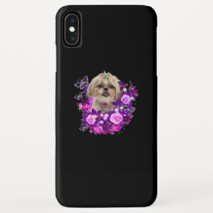 Shih Tzu Dog Lila Rose Blume Blumengeschenk Idee . Case-Mate iPhone Hülle