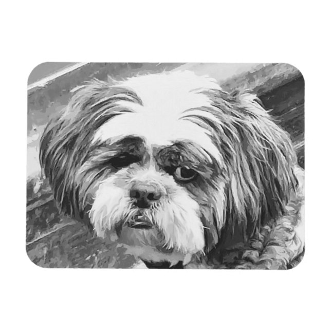 SHIH TZU DOG MAGNET (Horizontal)
